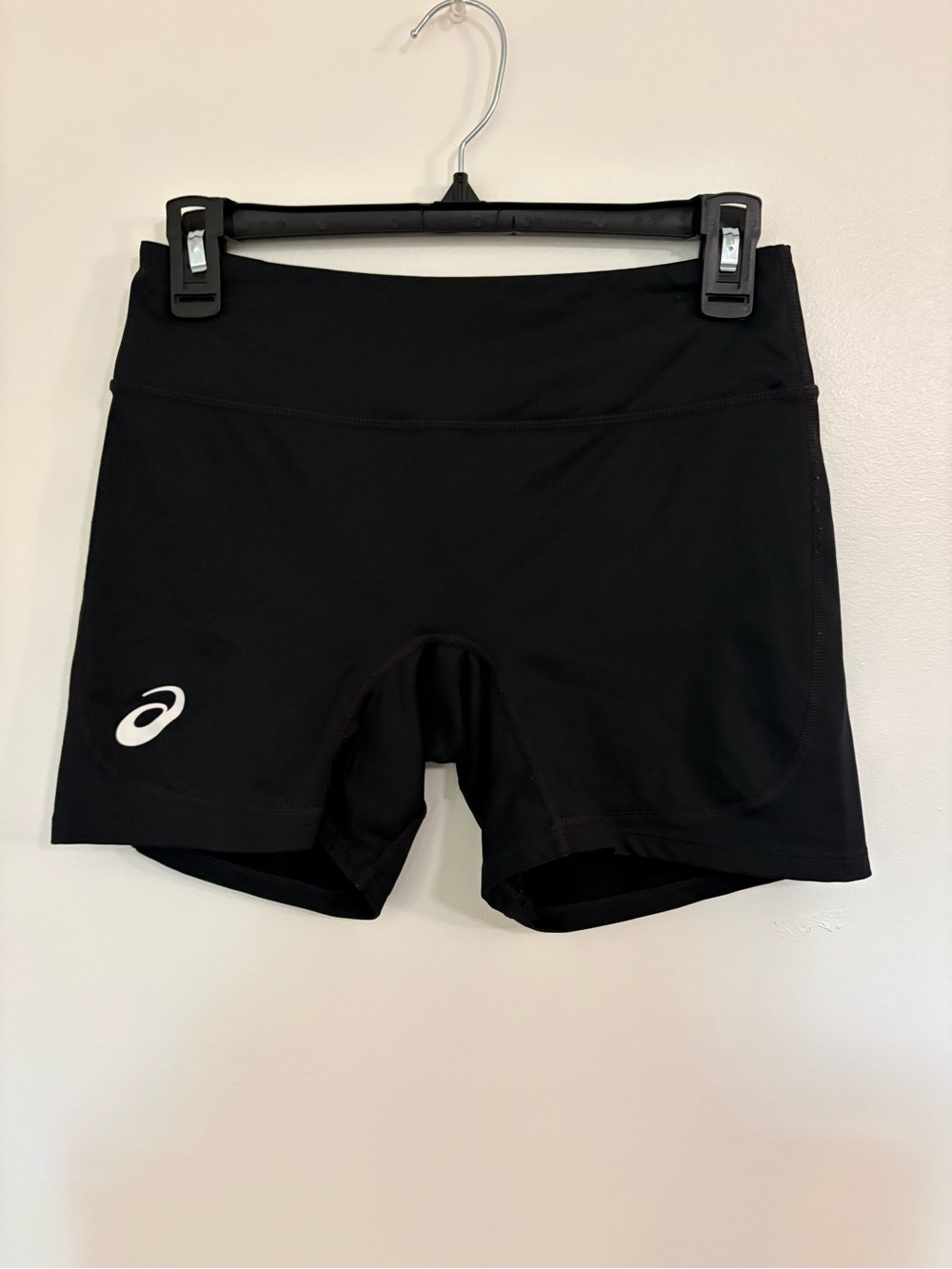ASICS Black Women's Bike Shorts with White Logo